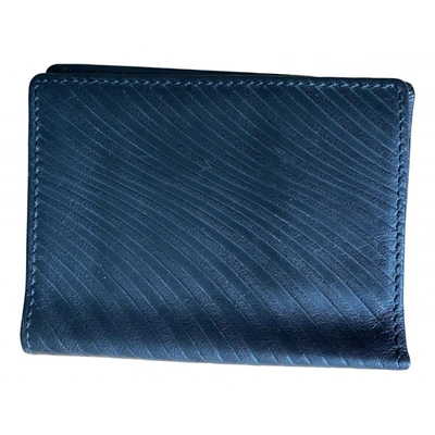 Pre-owned Versace Leather Clutch In Black