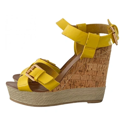 Pre-owned Buffalo Sandals In Yellow