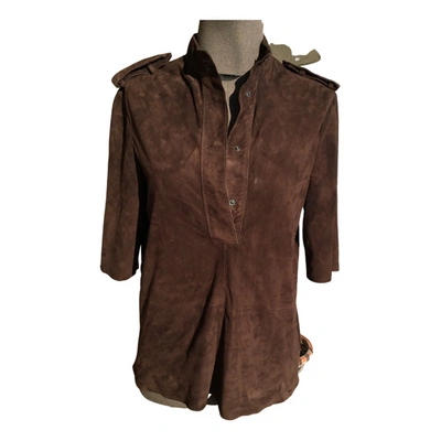 Pre-owned Bruno Magli Top In Brown