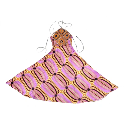 MISS BIKINI Pre-owned Silk Dress In Pink