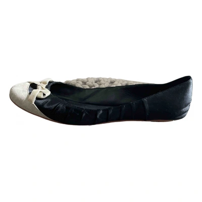 Pre-owned Ash Ballet Flats In Black