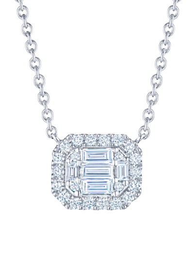 Shop Kwiat Women's 18k White Gold & Diamond Pendant Necklace