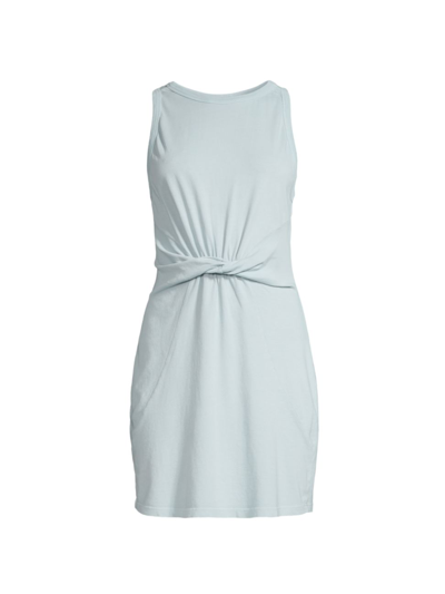 Shop L*space Women's Seaview Knotted Minidress In Sky Blue