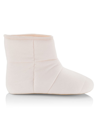 Shop Skin Women's Cotton Quilted Bootie In Pearl Pink