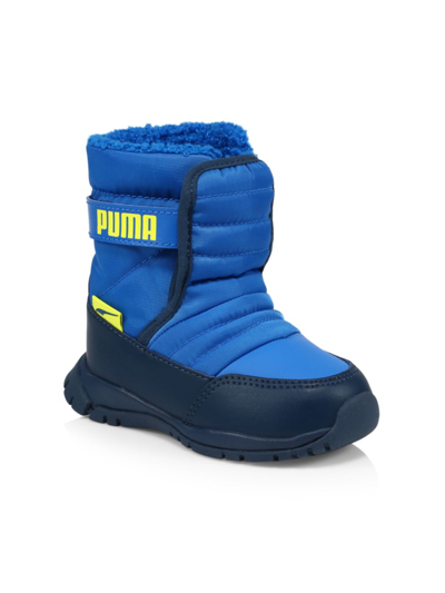 Shop Puma Little Boy's Nieve Boots In Blue