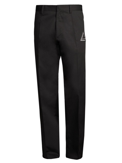 Shop Just Cavalli Men's Polyester & Cotton-blend Pants In Black
