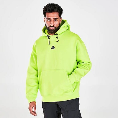 Shop Nike Acg Therma-fit Fleece Pullover Hoodie In Cyber/summit White