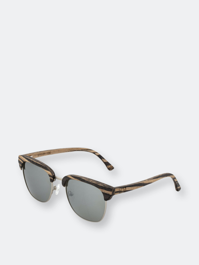 Shop Earth Wood Sassel Polarized Sunglasses In Grey