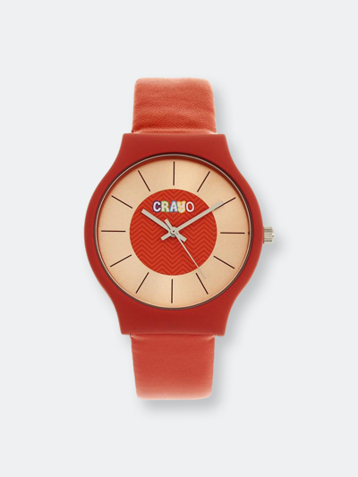 Shop Crayo Trinity Unisex Watch In Red