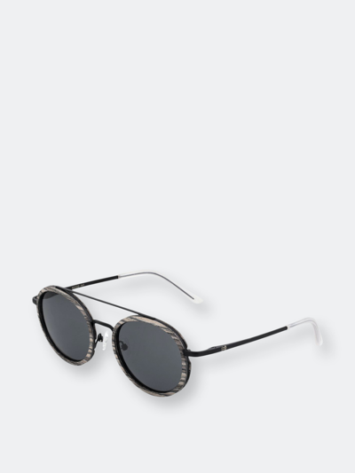 Shop Earth Wood Binz Polarized Sunglasses In Black