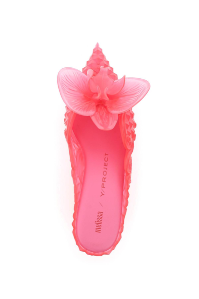 Shop Y/project Melissa Mules In Scented Pvc In Fuchsia