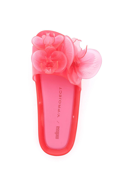 Shop Y/project Melissa Slides In Scented Pvc In Fuchsia
