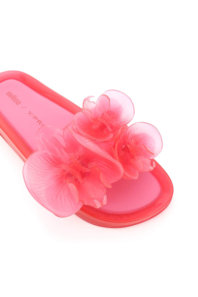 Shop Y/project Melissa Slides In Scented Pvc In Fuchsia