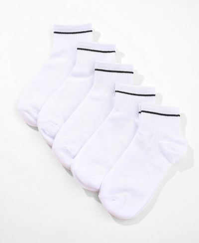 Shop Stems Women's Sport With Line Detail Socks, Pack Of 5 In White