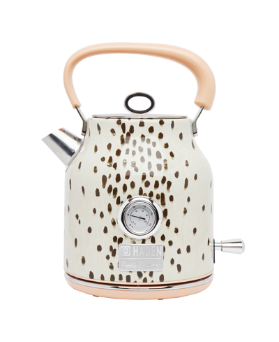 Shop Haden Margate Poodle And Blonde 1.7 L- 7 Cup Cordless, Electric Kettle Bpa Free Auto-shut-off - 75023 In White/brown Spots/pink