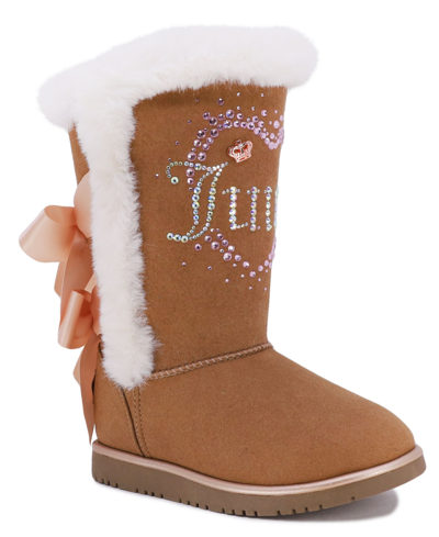 Shop Juicy Couture Little Girls Clearlake Cozy Boot In Chestnut