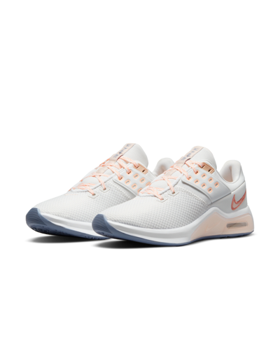 Shop Nike Women's Air Max Bella Tr 4 Training Sneakers From Finish Line In White/orange/crimson