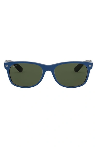 Shop Ray Ban Iconic New Wayfarer 55mm Sunglasses In Blue