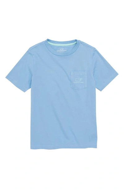 Shop Vineyard Vines Vintage Whale Pocket T-shirt In Maui Blue