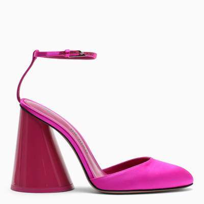 Shop Attico The  | Fuchsia Satin Luz Pumps In Pink