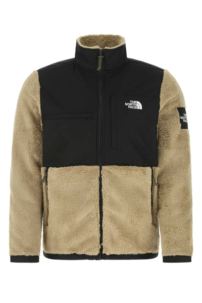 North Face Sherpa Zip Jacket - Kelp Tan In Cammello/nero