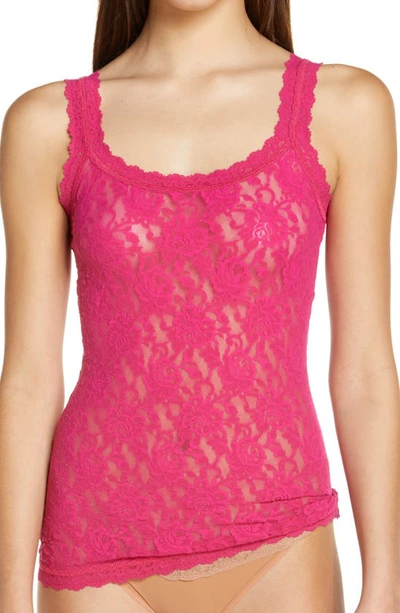Shop Hanky Panky Signature Lace Camisole In Venetian Pink