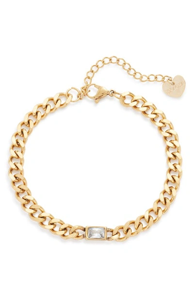 Shop Bracha Adele Baguette Bracelet In Gold