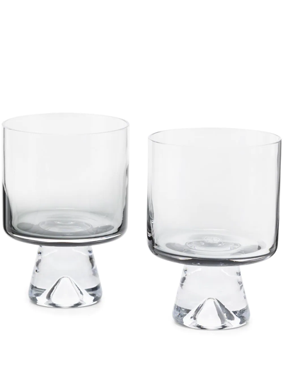 Shop Tom Dixon Lowball Set Of Two Glasses In Nude