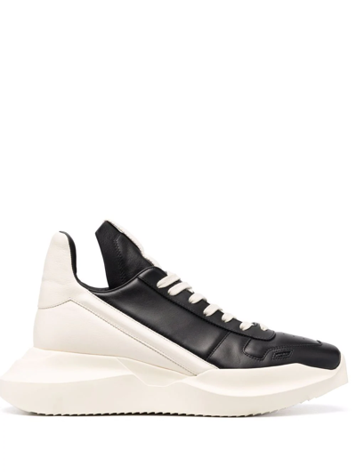 Shop Rick Owens Chunky Lace-up Sneakers In Black