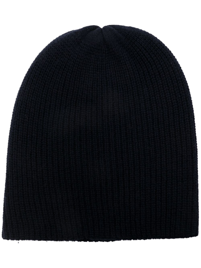 The Elder Statesman Watchman Cashmere Beanie In Blue