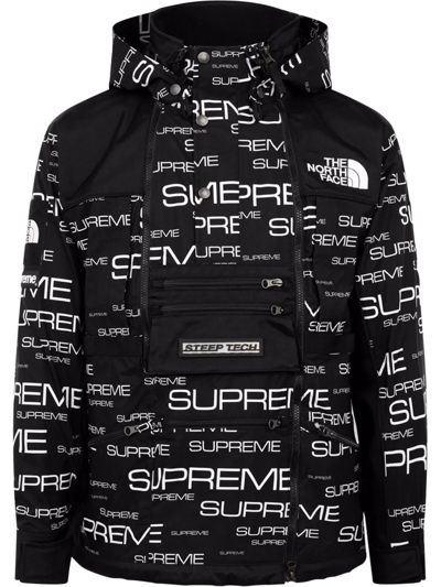 Shop Supreme X The North Face Tech Apogee Jacket In Black