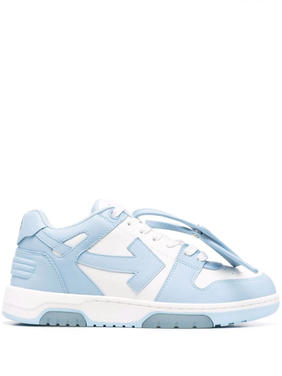 Shop Off-white Ooo Low-top Sneakers In Blue