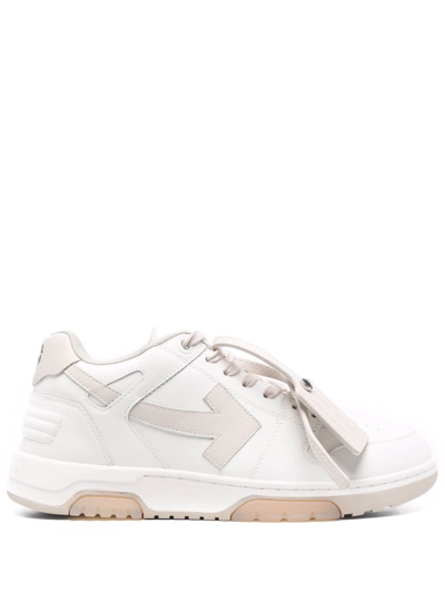 Off-white White Out Of Office Low-top Leather Sneakers In White