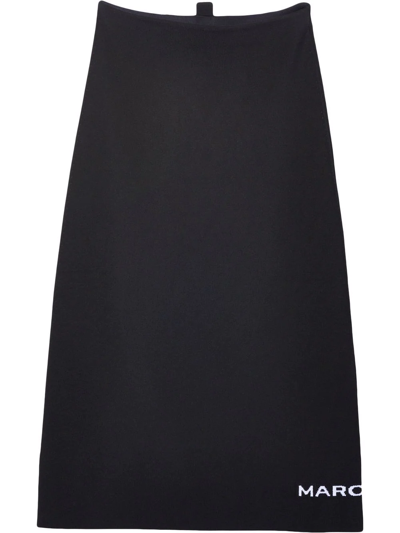 Shop Marc Jacobs The Tube Knitted Skirt In Black