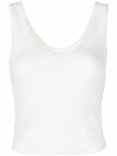 Shop Ugg Dulcie Recycled-polyester-blend Top In White