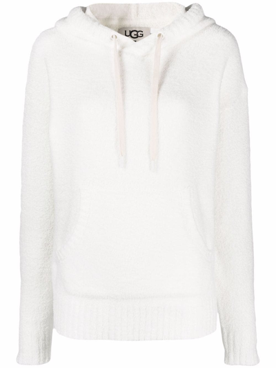 Shop Ugg Asala Recycled-polyester Hoodie In White