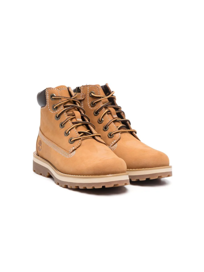 Timberland Ankle Lace-up Boots In Blue