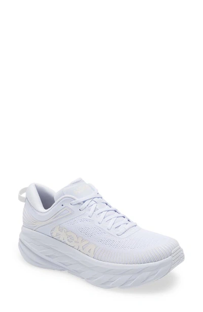 Shop Hoka One One Bondi 7 Running Shoe In White/ White