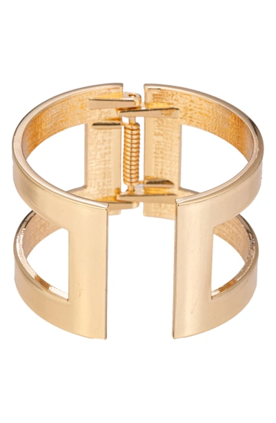 Shop Eye Candy Los Angeles Luxe Collection Violet Gold Cuff Bracelet