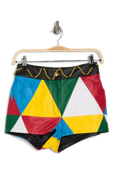 Shop Moschino Multi Gold Rope Shorts