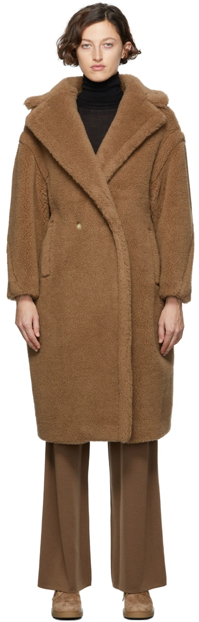 Shop Max Mara Brown Teddy Camel Wool Coat In 001 Camel