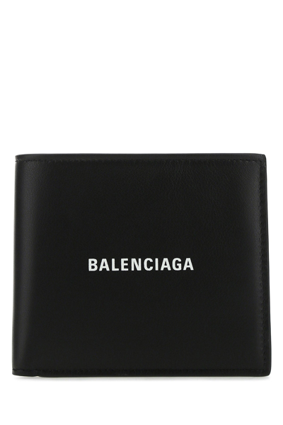 Shop Balenciaga Cash Bifold Wallet In Black
