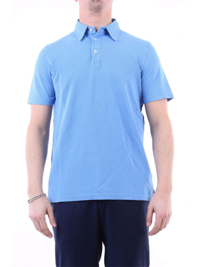 Shop Fedeli Men's Light Blue Cotton T-shirt