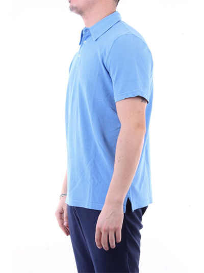Shop Fedeli Men's Light Blue Cotton T-shirt