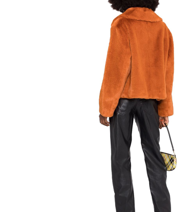 Shop Stand Studio Stand Women's Orange Polyester Outerwear Jacket