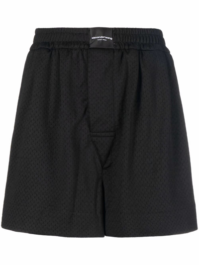 Shop Alexander Wang Women's Black Polyester Shorts