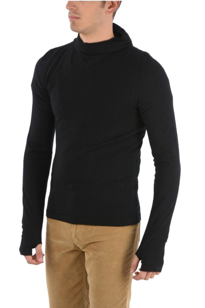Shop Bottega Veneta Men's Black Wool Sweater