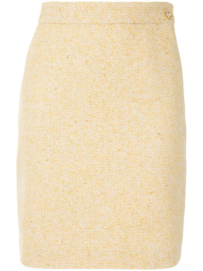 Shop Gucci Women's Yellow Cotton Skirt