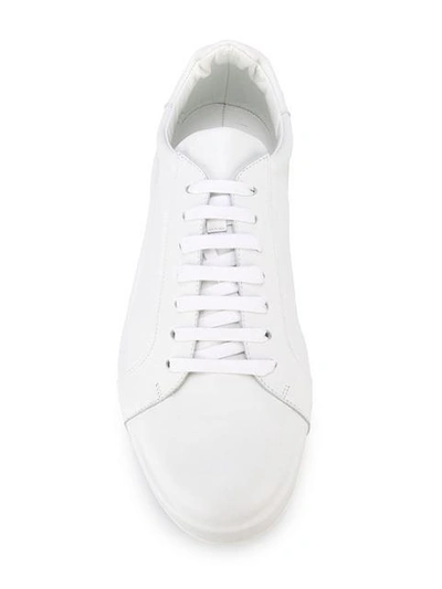 Shop Jil Sander Classic Low-top Sneakers