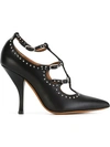 GIVENCHY strappy studded pumps,LEATHER100%